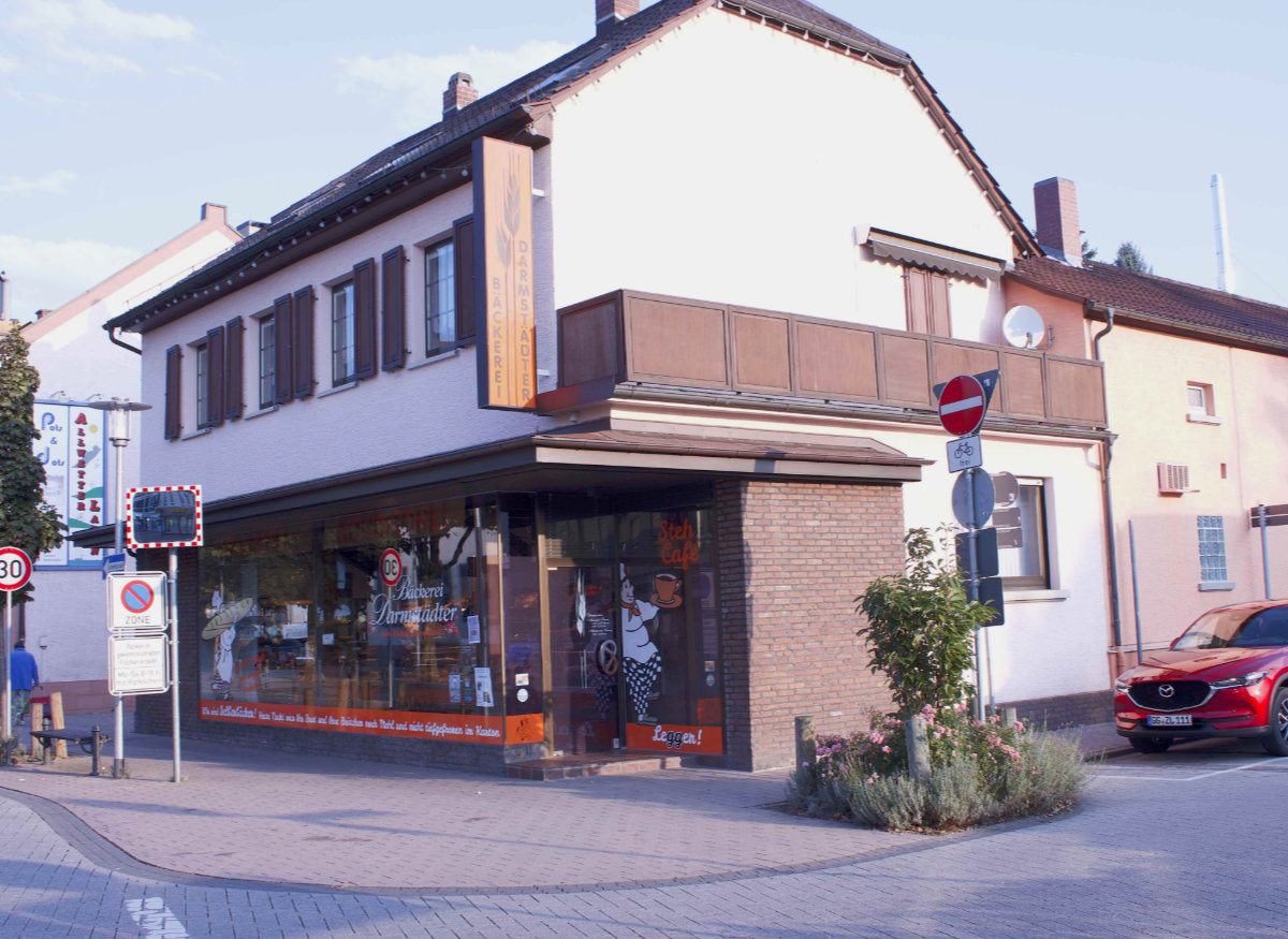 Das Gebäuder der Bäckerei Darmstädter heute